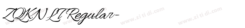 ZQKNLT Regular字体转换 ZQKNLT Regular字体转换